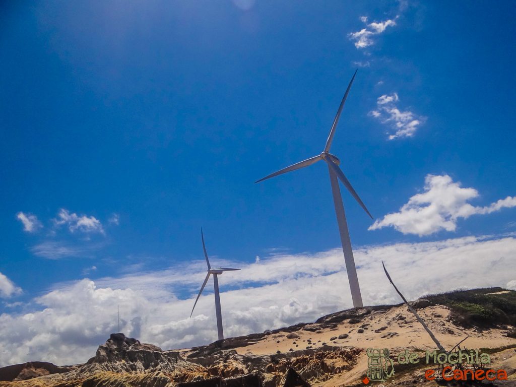 Canoa Quebrada - Ceará- Os aerogeradores. 