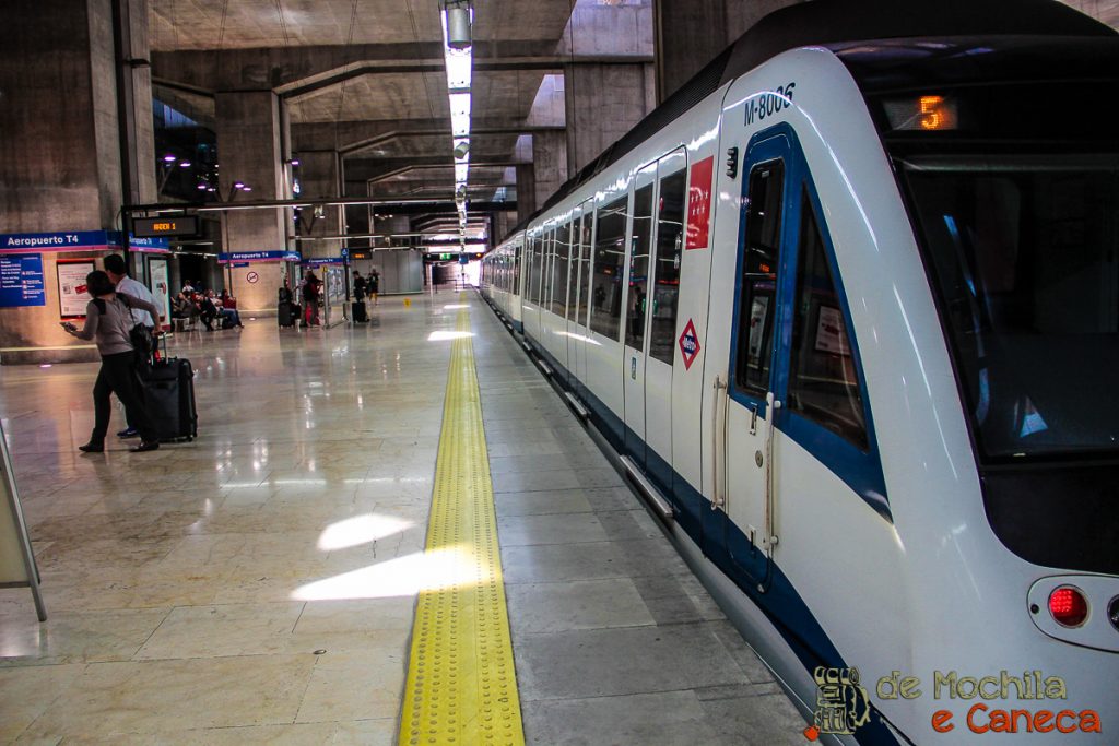Metro de Madrid. Conexão em Madrid.