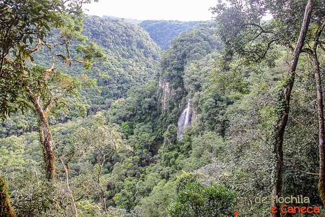 Vista do Salto Sete, a partir do Mirante.