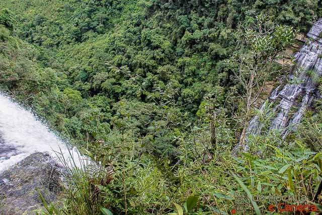 Cabeceira do Salto São Sebastião e vista parcial também do Salto Milot.