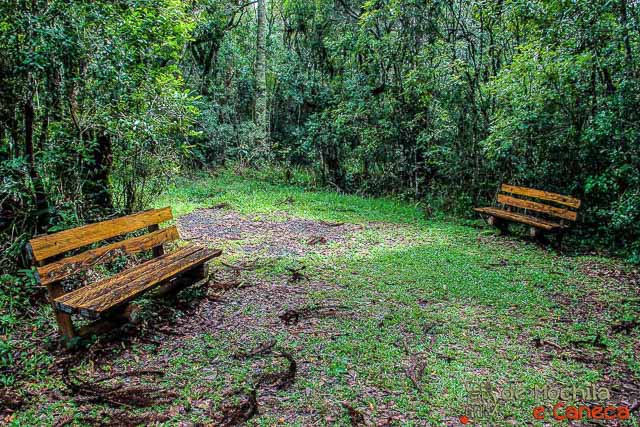 Banco na trilha - Salto São Francisco. Banco na trilha.
