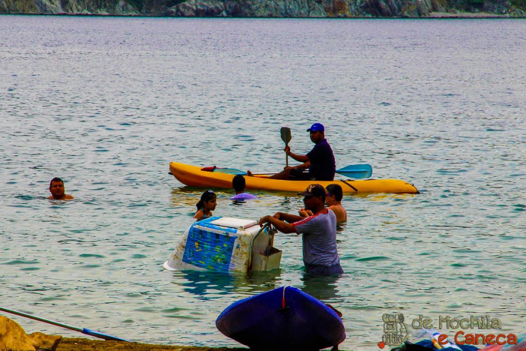 Vendedor de sorvete na praia