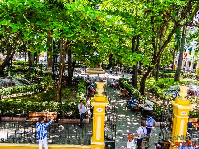 Cartagena de Indias Colombia-interior da cidade murada de Cartagena