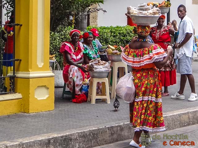 interior da cidade murada de Cartagena