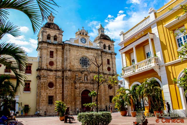 interior da cidade murada de Cartagena