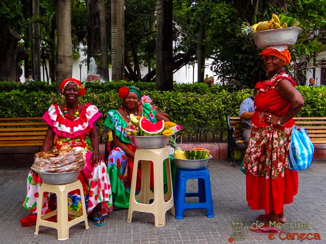interior da cidade murada de Cartagena