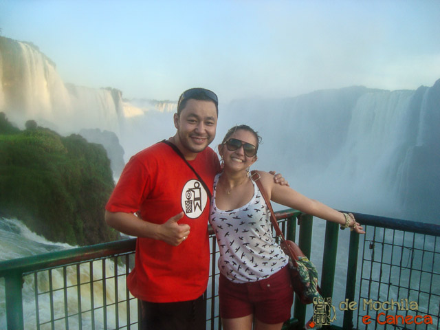 MIrante de frente a Garganta do Diabo Paraná - Lado brasileiro das Cataratas.