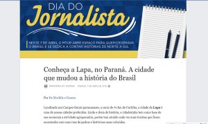 Ministério do Turismo MTUR_DiadoJornalista Na Mídia