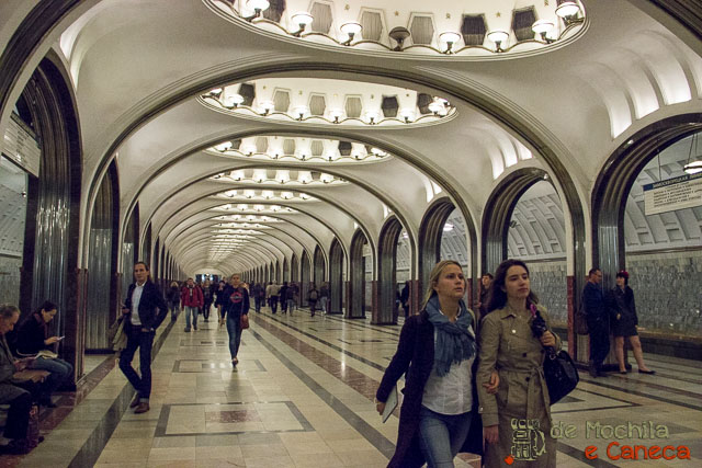 Metrô de Moscou-Russia