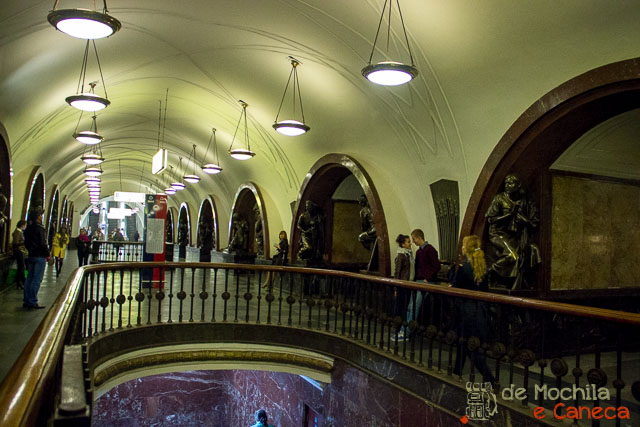 Metrô de Moscou-Russia