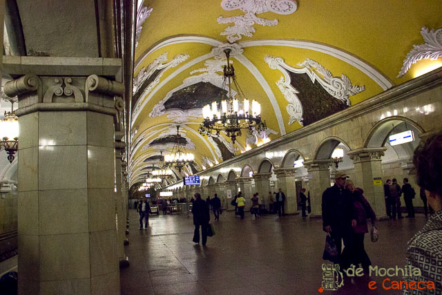 Metrô de Moscou-Russia