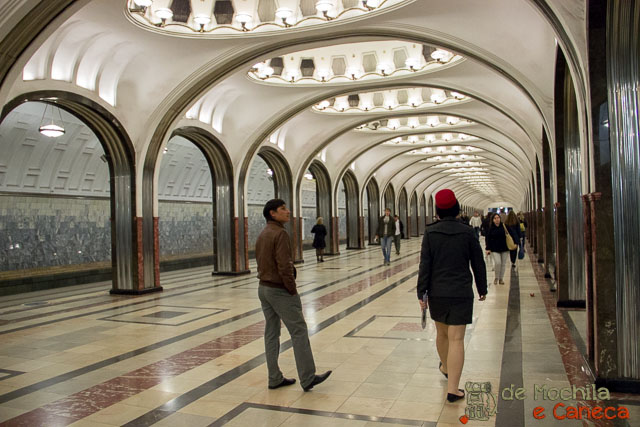 Metrô de Moscou-Russia
