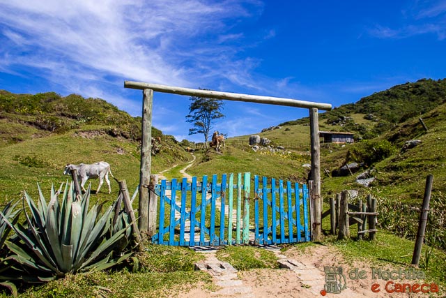 Trilha Praia do Rosa - Praia do Luz Início da Trilha