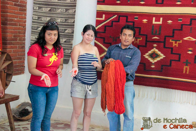 fábrica de tapetes em Teotitlán del Valle