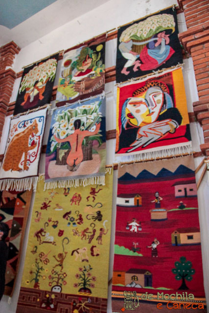 fábrica de tapetes em Teotitlán del Valle