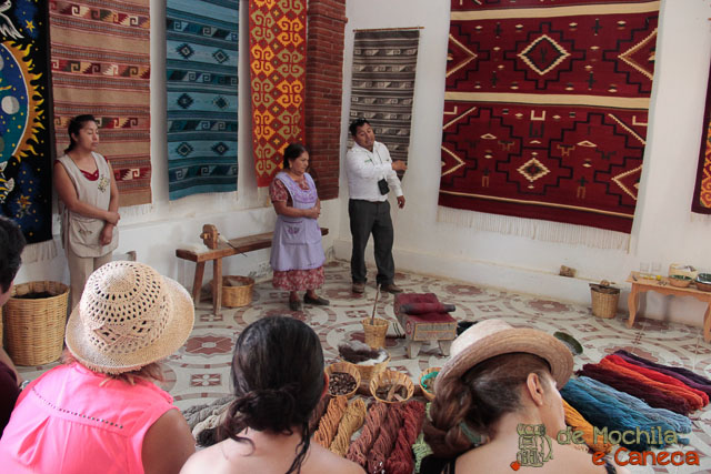 fábrica de tapetes em Teotitlán del Valle