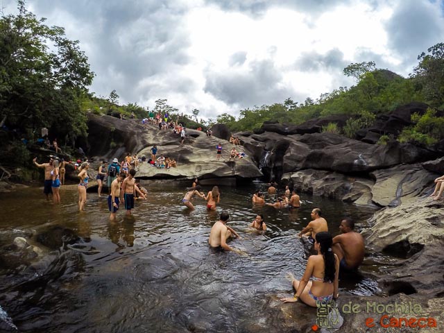 Vale da Lua completamente lotado. Carnaval na Chapada dos Veadeiros Vale da Lua -Lotado
