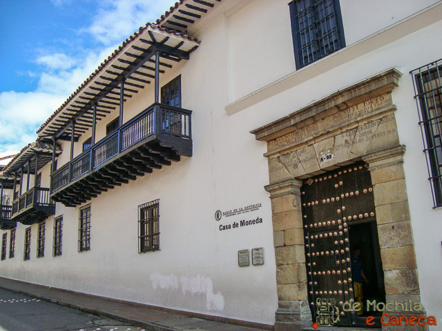 Centro Histórico de Bogotá-Casa da Moeda. 
