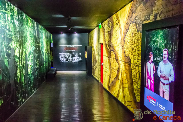 Guarani e espanhol no museu da terra Guarani. Museu da Terra Guarani-Informação