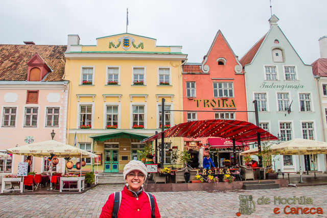 Praça Raekoja Centro Histórico de Tallinn-Praça Raekoja-Talin