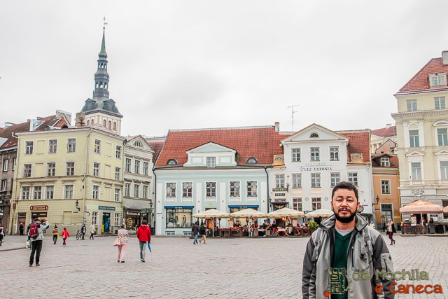 Praça Raekoja Centro Histórico de Tallinn-Praça Raekoja-Talin