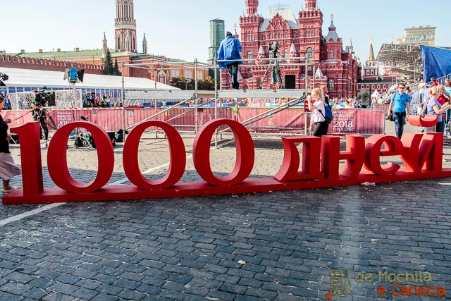 Praça Vermelha de Moscou Copa do Mundo na Rússia.