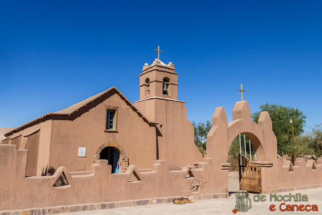 San Pedro de Atacama - Igreja. Roteiro de 11 dias no Chile - San Pedro do Atacama-iglesia