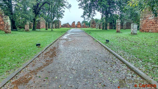 Entrada para as ruínas. 
