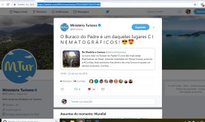 DMEC no Twitter do Ministério do Turismo. DMEC no Twitter do Ministério do Turismo.