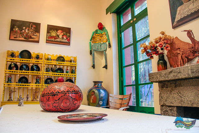 Sala de jantar (comedor). Museu Frida Kahlo