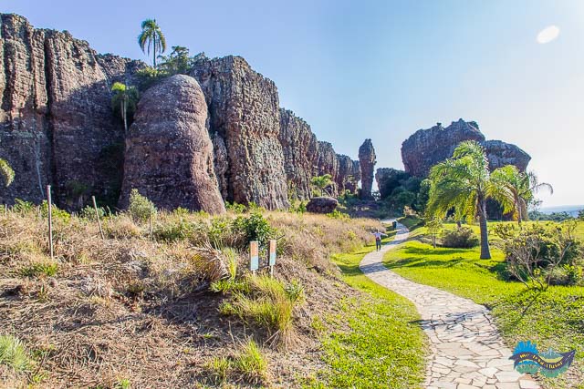 Arenitos no Parque Estadual de Vila Velha.