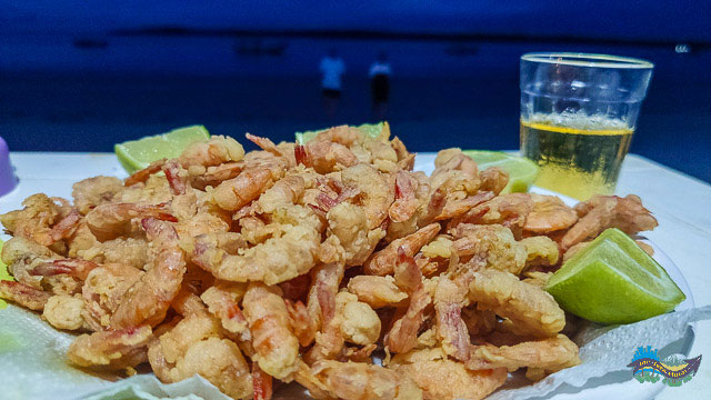 Porção de Camarão da lanchonete Chauá. 