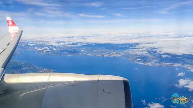 Como é voar com a Swiss. 
