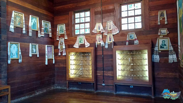 Visão parcial do interior do memorial Ucraniano Parte do interior do Memorial Ucraniano