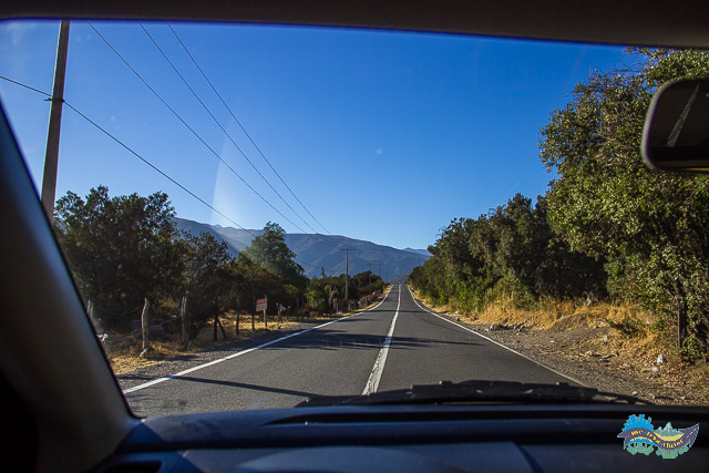 Estrada que vai ao Cajón del Maipo. 