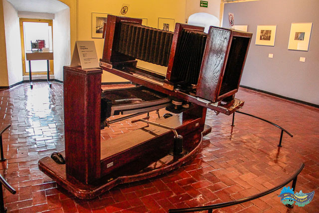 Máquina Fotográfica antiga. Museu da Fotografia em Pachuca. Máquina Fotográfica antiga.