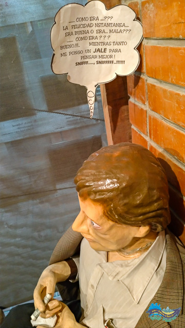 Representação de um usuário de cocaína.