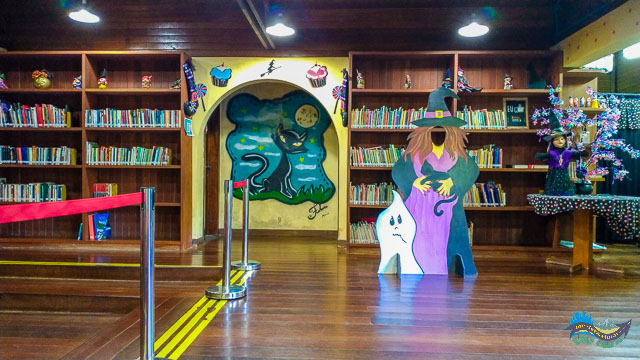 Interior da Casa da Bruxa. 