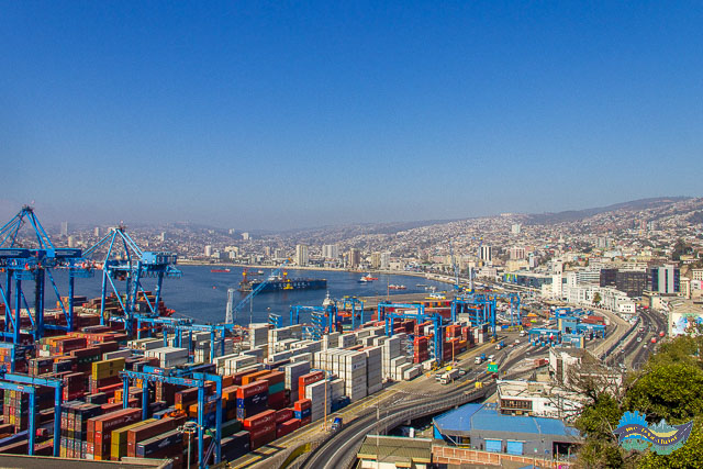 uma das vistas mais bonitas e icônicas de Valparaíso