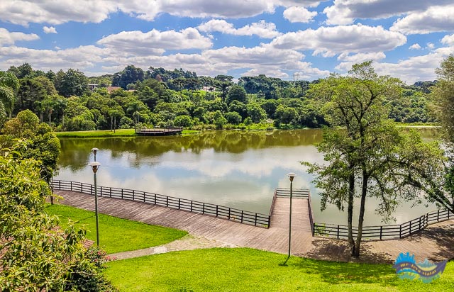 Vista do Parque Lago Azul a partir do mirante