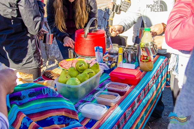 Mesa para Café da manhã passeio no Atacama