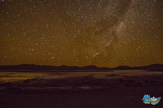 Estrelas na Laguna Colorada