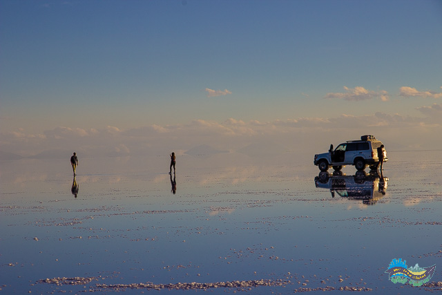 Deserto de sal espelhado