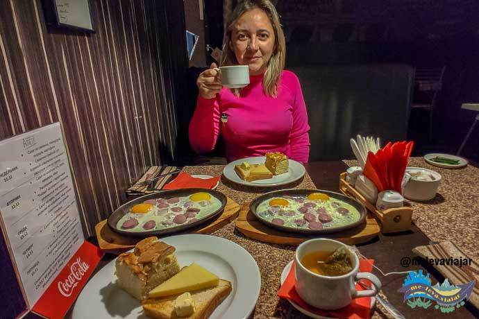 café da manha em hotel russo